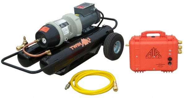 AIR Systems - Supplied Air (SAR) Compressors; Includes Filtration Panel & Hose: Yes ; Maximum Number of Connections: 3-Man ; Coupling Type: Hansen ; Maximum PSI: 110 ; Cubic Feet per Minute (CFM): 30.00 ; Horsepower (HP): 2.00 - Exact Tool & Supply