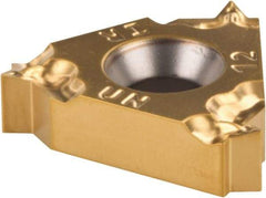 Iscar - 16IR Internal Right Hand 12 UN Laydown Threading Insert - Grade IC250, TiN Coated Carbide, 9.53mm Inscribed Circle - Exact Tool & Supply