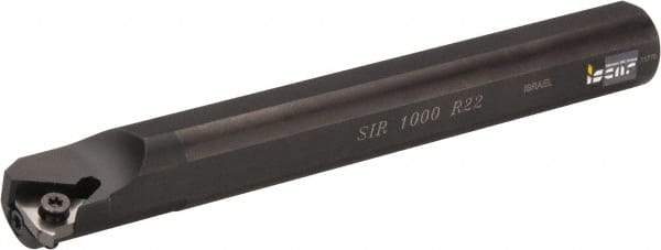 Iscar - Internal Thread, Right Hand Cut, 1" Shank Width x 1" Shank Height Indexable Threading Toolholder - 8" OAL, R 22 Insert Compatibility, SI Toolholder, Series SIR - Exact Tool & Supply