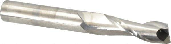 Niagara Cutter - 3/8", 1-1/8" LOC, 3/8" Shank Diam, 3" OAL, 2 Flute, Solid Carbide Square End Mill - Single End, Uncoated, Spiral Flute, 30° Helix, Centercutting, Right Hand Cut, Right Hand Flute, Series C230 - Exact Tool & Supply