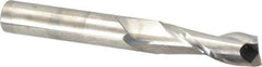 Niagara Cutter - 3/8", 1-1/8" LOC, 3/8" Shank Diam, 3" OAL, 2 Flute, Solid Carbide Square End Mill - Single End, Uncoated, Spiral Flute, 30° Helix, Centercutting, Right Hand Cut, Right Hand Flute, Series C230 - Exact Tool & Supply
