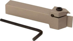 Iscar - TGD, External, Right Hand, 7.5mm Max Depth of Cut, 0.1181 to 1/8" Groove Width, Indexable Grooving Tool Holder - TGMF 3.. Insert Compatibility, 16mm Shank Height, 16mm Shank Width, 100mm OAL - Exact Tool & Supply