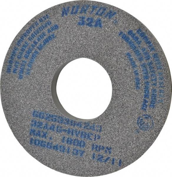 Norton - 14" Diam x 5" Hole x 1-1/2" Thick, H Hardness, 46 Grit Surface Grinding Wheel - Aluminum Oxide, Type 1, Coarse Grade, 1,800 Max RPM, Vitrified Bond, No Recess - Exact Tool & Supply