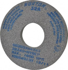 Norton - 14" Diam x 5" Hole x 1-1/2" Thick, H Hardness, 46 Grit Surface Grinding Wheel - Aluminum Oxide, Type 1, Coarse Grade, 1,800 Max RPM, Vitrified Bond, No Recess - Exact Tool & Supply