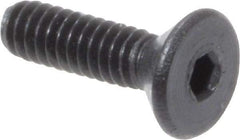 Value Collection - #0-80 UNF Hex Socket Drive, 82° Flat Screw - Alloy Steel, Black Oxide Finish, Fully Threaded, 1/4" OAL - Exact Tool & Supply