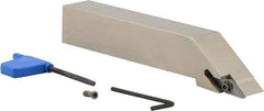 Iscar - SVJC, Left Hand Cut, 93° Lead Angle, 1" Shank Height x 1" Shank Width, Neutral Rake Indexable Turning Toolholder - 6" OAL, VCM..33.. Insert Compatibility, Series Isoturn - Exact Tool & Supply