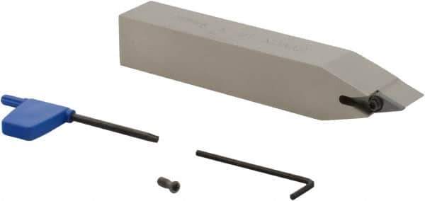 Iscar - SVVC, Neutral Cut, 72.5° Lead Angle, 1" Shank Height x 1" Shank Width, Neutral Rake Indexable Turning Toolholder - 6" OAL, VCM..33.. Insert Compatibility, Series Isoturn - Exact Tool & Supply
