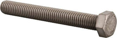 Value Collection - 1/2-13 UNC, 4" Length Under Head Hex Head Cap Screw - Fully Threaded, Grade 316 Stainless Steel, Uncoated, 3/4" Hex - Exact Tool & Supply