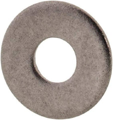 Value Collection - #2 Screw, Grade 316 Stainless Steel Standard Flat Washer - 3/32" ID x 1/4" OD, 0.025" Thick, Plain Finish - Exact Tool & Supply