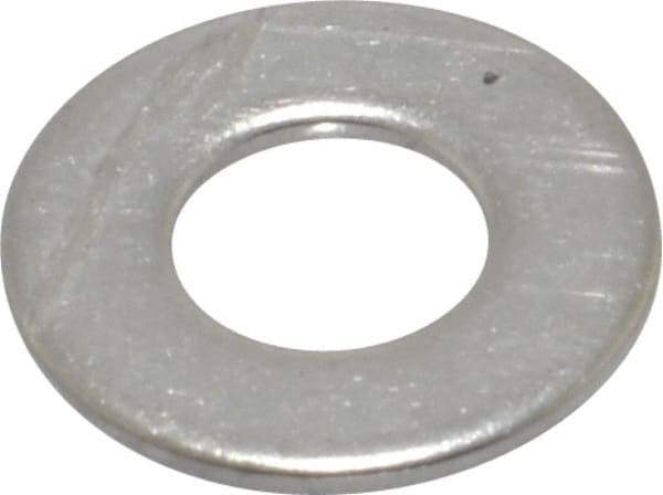 Value Collection - #10 Screw, Grade 316 Stainless Steel Standard Flat Washer - 13/64" ID x 7/16" OD, 0.031" Thick, Plain Finish - Exact Tool & Supply
