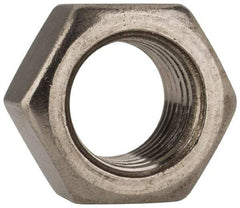 Value Collection - 3/8-24 UNF Stainless Steel Right Hand Hex Nut - 9/16" Across Flats, 21/64" High, Uncoated - Exact Tool & Supply