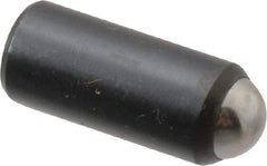 Gibraltar - 11/16" Body Length x 5/16" Body Diam, 4 Lb Init to 10 Lb Final End Force, Steel Press Fit Ball Plunger - 1/4" Ball Diam, 0.09" Max Ball Reach, +0.0010; +0.0020" Tolerance - Exact Tool & Supply