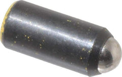 Gibraltar - 0.525" Body Length x 1/4" Body Diam, 6 Lb Init to 13 Lb Final End Force, Steel Press Fit Ball Plunger - 3/16" Ball Diam, 0.07" Max Ball Reach, +0.0010; +0.0020" Tolerance - Exact Tool & Supply