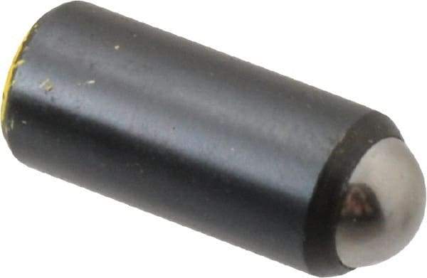 Gibraltar - 11/16" Body Length x 5/16" Body Diam, 8 Lb Init to 16 Lb Final End Force, Steel Press Fit Ball Plunger - 1/4" Ball Diam, 0.09" Max Ball Reach, +0.0010; +0.0020" Tolerance - Exact Tool & Supply