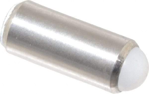 Gibraltar - 0.44" Body Length x 3/16" Body Diam, 1 Lb Init to 2.5 Lb Final End Force, Stainless Steel Press Fit Ball Plunger - 5/32" Ball Diam, 0.058" Max Ball Reach, +0.0010; +0.0020" Tolerance - Exact Tool & Supply