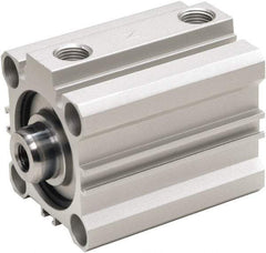 ARO/Ingersoll-Rand - 20mm Stroke x 80mm Bore Double Acting Air Cylinder - 3/8 Port, 5/8-18 Rod Thread, 140 Max psi, 15 to 140°F - Exact Tool & Supply