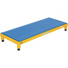 Vestil - 5" High x 19" Wide x 48" Deep, Yellow Step Stand - Steel, 500 Lb Capacity - Exact Tool & Supply