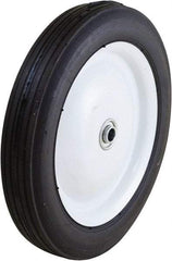 Marathon Industries - 10 Inch Diameter x 1-3/4 Inch Wide, Rubber Caster Wheel - 150 Lb. Capacity, 1-1/2 Inch Hub Length, 1/2 Inch Axle Diameter - Exact Tool & Supply