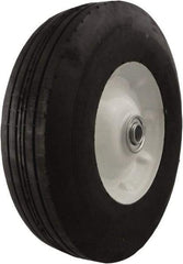 Marathon Industries - 10 Inch Diameter x 2-1/2 Inch Wide, Rubber Caster Wheel - 300 Lb. Capacity, 2-5/16 Inch Hub Length, 5/8 Inch Axle Diameter - Exact Tool & Supply