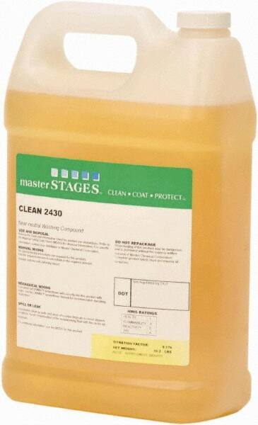 Master Fluid Solutions - 1 Gal Jug Cleaner - Low Foam, Series Clean 2430 - Exact Tool & Supply