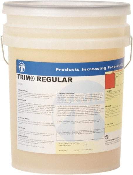 Master Fluid Solutions - Trim Regular, 5 Gal Pail Cutting & Grinding Fluid - Synthetic, For Cutting, Grinding - Exact Tool & Supply
