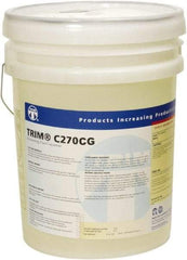Master Fluid Solutions - Trim C270CG, 5 Gal Pail Cutting & Grinding Fluid - Synthetic, For Cutting, Grinding - Exact Tool & Supply
