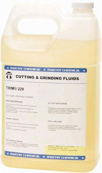 Master Fluid Solutions - Trim 229, 1 Gal Bottle Cutting Fluid - Synthetic - Exact Tool & Supply