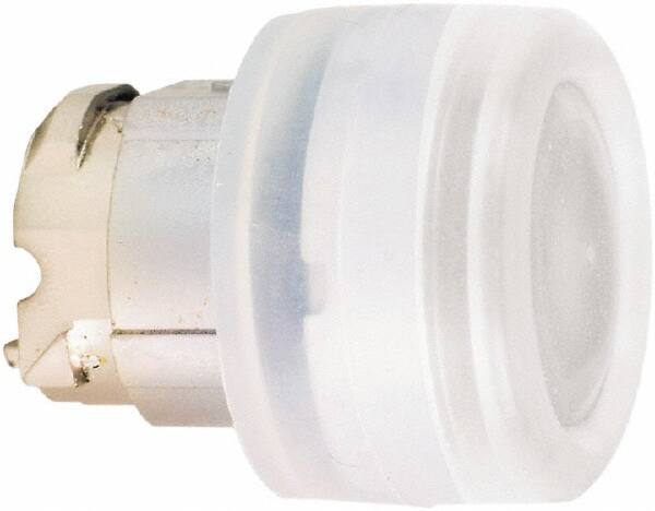 Schneider Electric - 22mm Mount Hole, Flush, Pushbutton Switch Only - Round, White Pushbutton, Nonilluminated, Momentary (MO) - Exact Tool & Supply