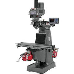 Jet - Knee Milling Machines Spindle Speed Control: Electronic Variable Speed Table Length (Inch): 9 - Exact Tool & Supply