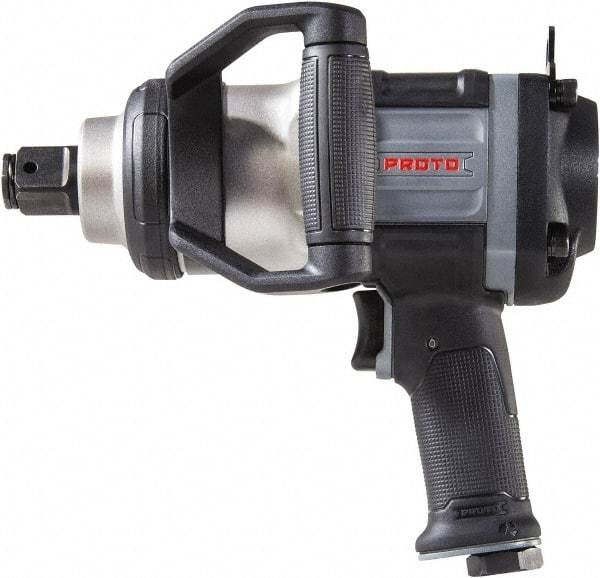 Proto - 1" Drive, 5,000 RPM, 2,500 Ft/Lb Torque Impact Wrench - Pistol Grip Handle, 900 IPM, 12 CFM, 90 psi, 1/2" NPT Inlet - Exact Tool & Supply