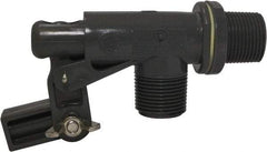 Control Devices - 3/4" Pipe, PVC, Angle Pattern-Single Seat, Mechanical Float Valve - 100 psi, MNPT End Connections - Exact Tool & Supply