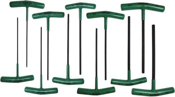 Bondhus - 11 Piece T6 to T50 T-Handle Cushion Grip Torx Key Set - T6, T8, T10, T15, T20, T25, T27, T30, T40, T45, T50 Torx Size - Exact Tool & Supply