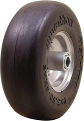 Marathon Industries - 3-19/64" Wide x 9" High x 4" Deep Smooth Flat Free Hand Truck Tire - 300 Lb Load Capacity - Exact Tool & Supply