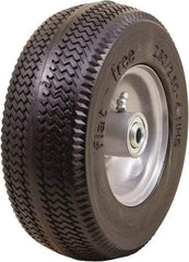 Marathon Industries - 3-1/64" Wide x 8-1/2" High x 4" Deep Sawtooth Flat Free Hand Truck Tire - 275 Lb Load Capacity - Exact Tool & Supply