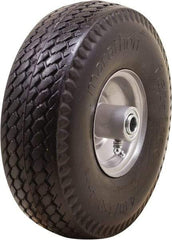 Marathon Industries - 3-19/64" Wide x 10-1/2" High x 4" Deep Flat Free Hand Truck Tire - 300 Lb Load Capacity - Exact Tool & Supply