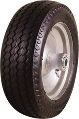Marathon Industries - 3-19/64" Wide x 10-1/2" High x 4" Deep Flat Free Hand Truck Tire - 300 Lb Load Capacity - Exact Tool & Supply