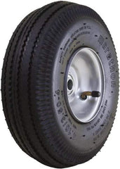 Marathon Industries - 3-19/64" Wide x 10-1/2" High x 4" Deep Sawtooth Pneumatic Hand Truck Tire - 300 Lb Load Capacity - Exact Tool & Supply