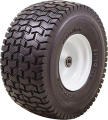 Marathon Industries - 6-7/64" Wide x 15" High x 7" Deep Turf Flat Free Hand Truck Tire - 500 Lb Load Capacity - Exact Tool & Supply