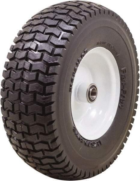 Marathon Industries - 4-1/2" Wide x 13" High x 7" Deep Turf Flat Free Hand Truck Tire - 400 Lb Load Capacity - Exact Tool & Supply