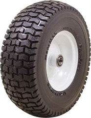 Marathon Industries - 4-1/2" Wide x 13" High x 7" Deep Turf Flat Free Hand Truck Tire - 400 Lb Load Capacity - Exact Tool & Supply