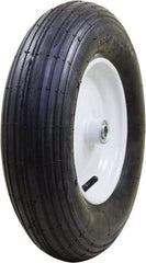 Marathon Industries - 3-25/64" Wide x 15-1/2" High x 4" Deep Pneumatic Hand Truck Tire - 400 Lb Load Capacity - Exact Tool & Supply