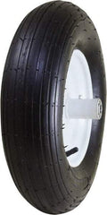 Marathon Industries - 3-25/64" Wide x 15-1/2" High x 6" Deep Pneumatic Hand Truck Tire - 400 Lb Load Capacity - Exact Tool & Supply