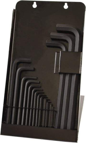 Bondhus - 16 Piece L-Key Ball End Hex Key Set - Hex Range 0.05 to 5/8", Protanium High Torque Steel - Exact Tool & Supply