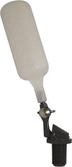 Control Devices - 3/8" Pipe, PVC, Angle Pattern-Single Seat, Mechanical Float Valve - 100 psi, MNPT End Connections - Exact Tool & Supply