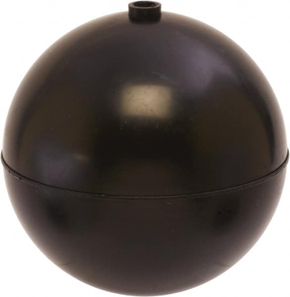 Control Devices - Plastic Floats; Diameter (Inch): 5 ; Thread Size: 1/4-20 ; Maximum Working Pressure (psi): 100 ; Material: Polypropylene ; Material: Polypropylene - Exact Tool & Supply