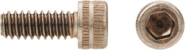 Made in USA - #10-24 UNC Hex Socket Drive, Socket Cap Screw - Grade A-286 Alloy Steel, Passivated Finish, Fully Threaded, 3/4" Length Under Head - Exact Tool & Supply