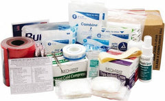 Medique - 175 Piece, 75 Person, Refill for Industrial First Aid Kit - Plastic Bag - Exact Tool & Supply