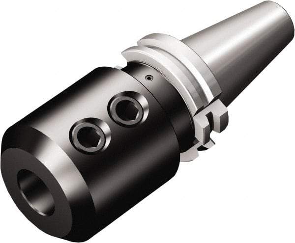 Sandvik Coromant - 50;1 1/2;50 System Size, Modular Tool Holding System Adapter - 90mm Projection, 70mm Body Diam, 7.5512" OAL, Through Coolant - Exact Tool & Supply