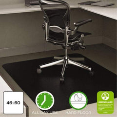 Deflect-o - 53" Long x 45" Wide, Chair Mat - Rectangular, Straight Edge Style - Exact Tool & Supply