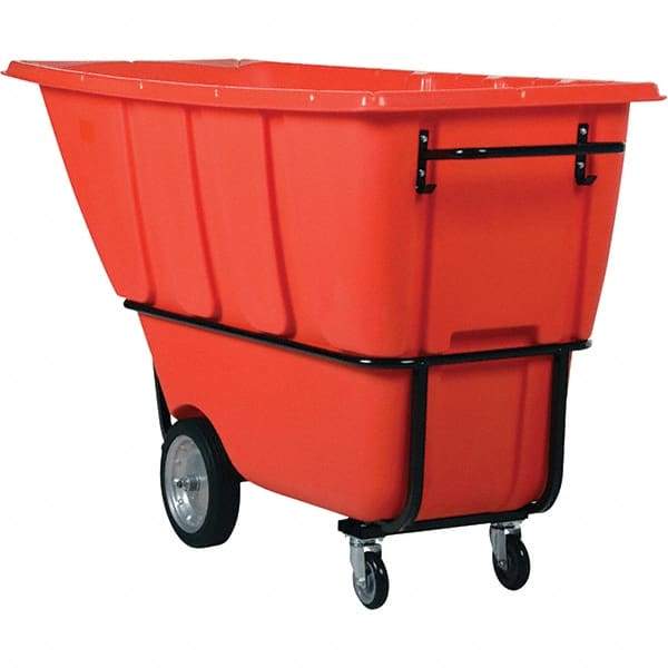 Vestil - 2,100 Lb Load Capacity, Polyethylene Tilt Truck - 32" Wide x 73" Long x 43" High - Exact Tool & Supply